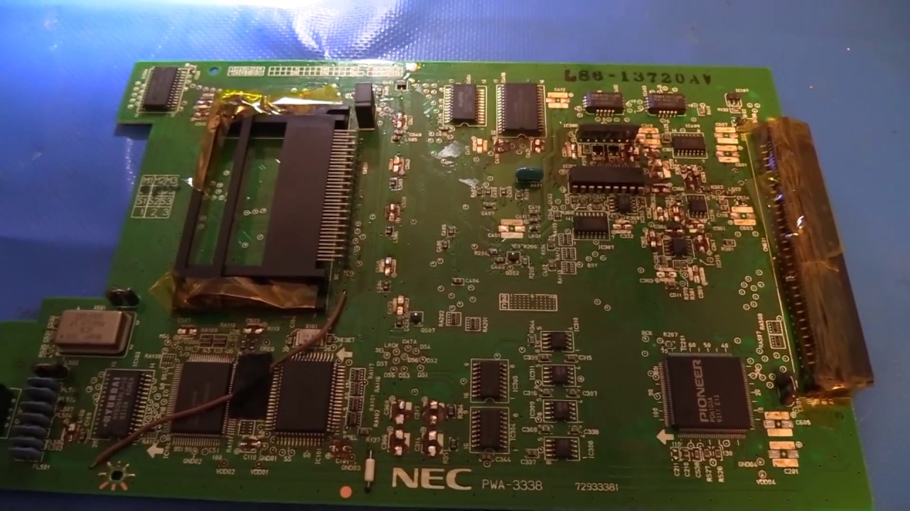 Pioneer LaserActive NEC PC Engine PAC Capacitor Replacement