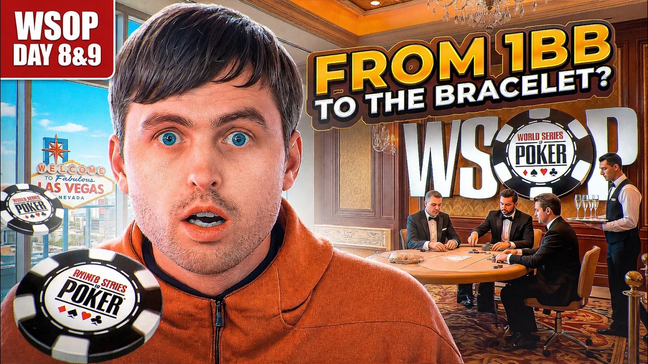 От одного большого блайнда до браслета WSOP? 🌞 | WSOP 2026, 8 и 9 дни | Видеоблог Мартина Кабрхеля