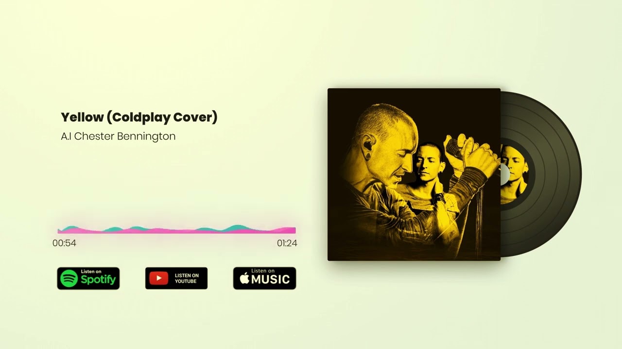 (A.I Music) Chester Bennington- Yellow (Coldplay Acoustic cover)