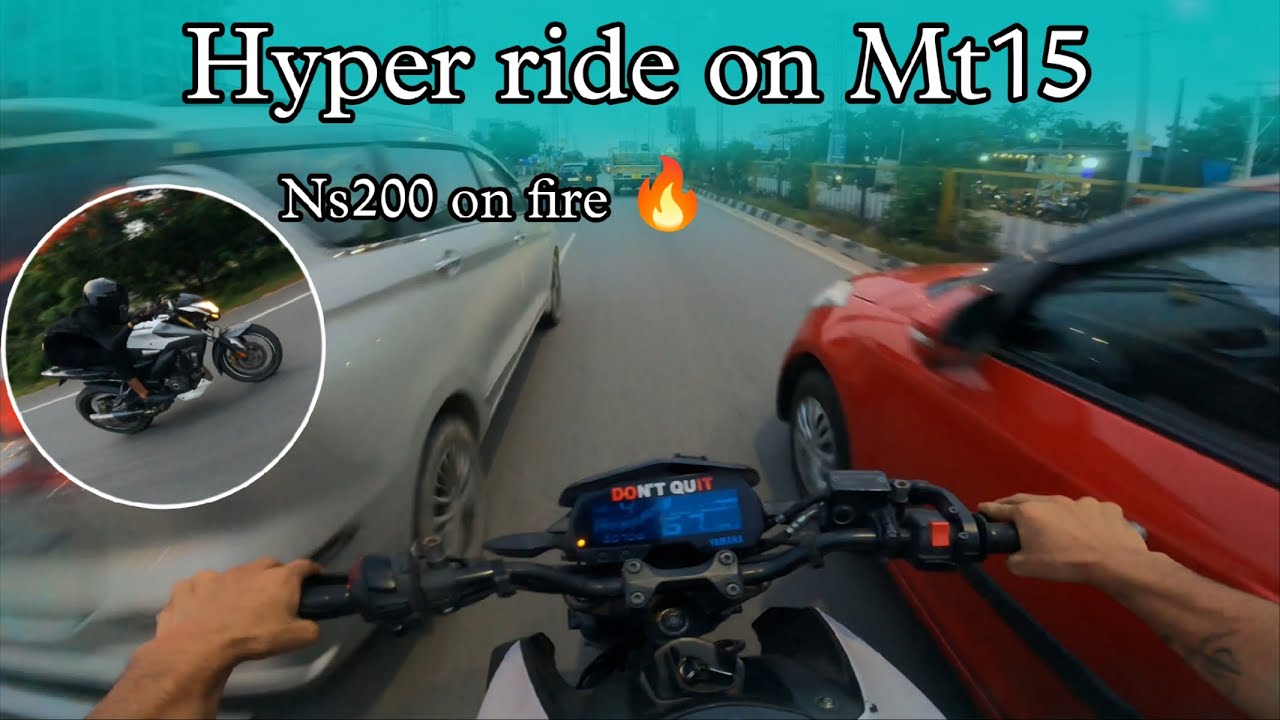Hyper ride on Mt15 ll ns200 on 🔥ll street ll