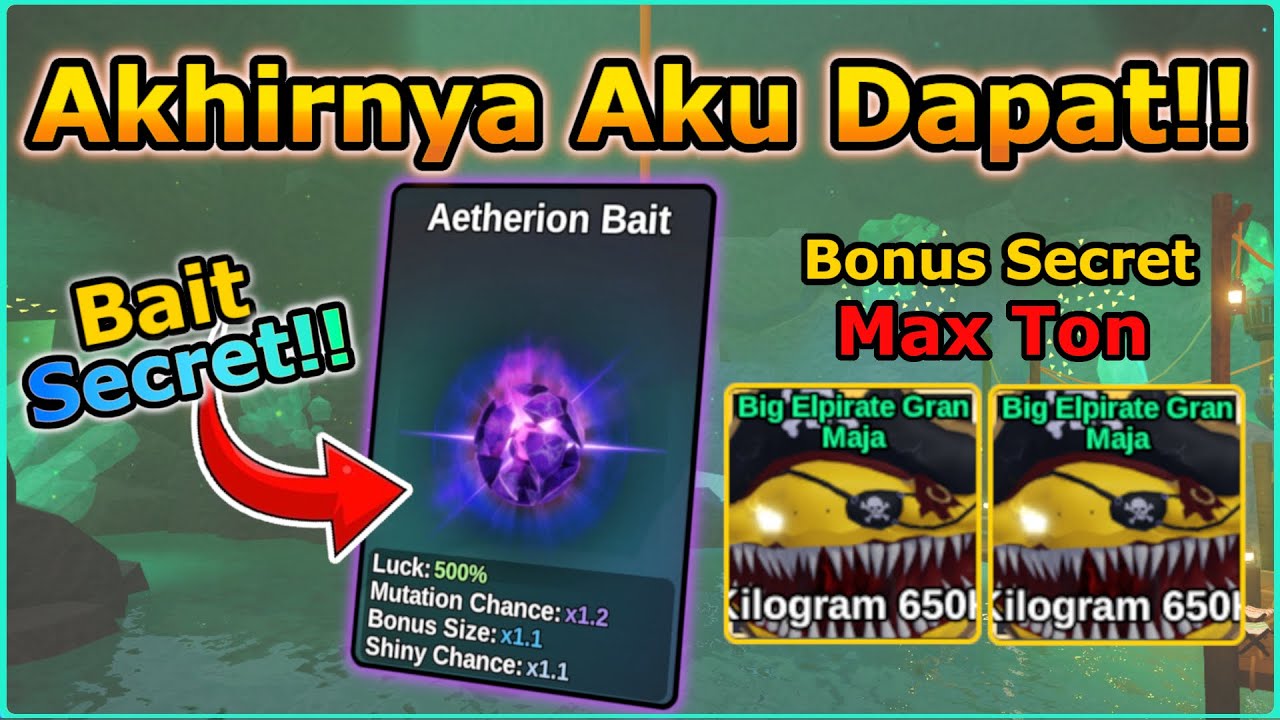 aetherion bait, jadi lebih gampang banget dapatinya. quest jadi lebih mudah