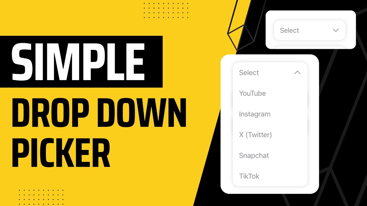 Simple Drop Down Picker - SwiftUI - Xcode 15