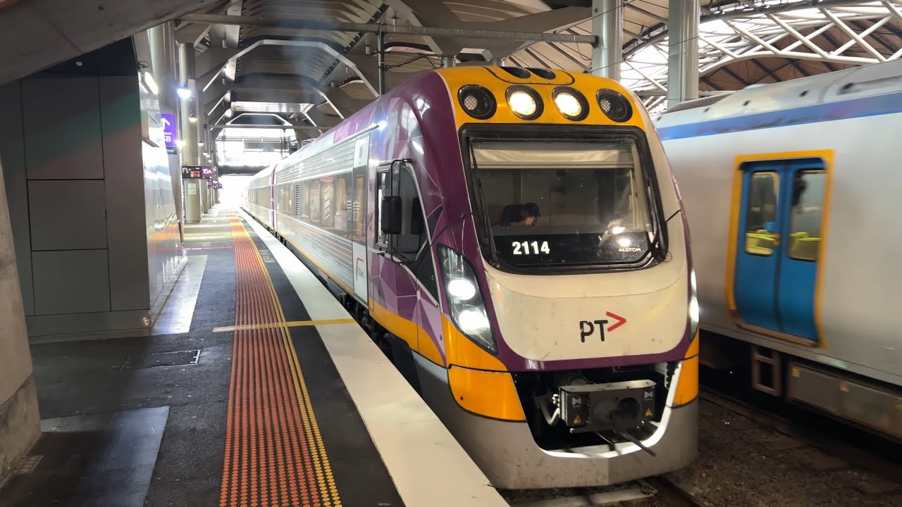 V/Line VL114 Departing Southern Cross Station to Traralgon