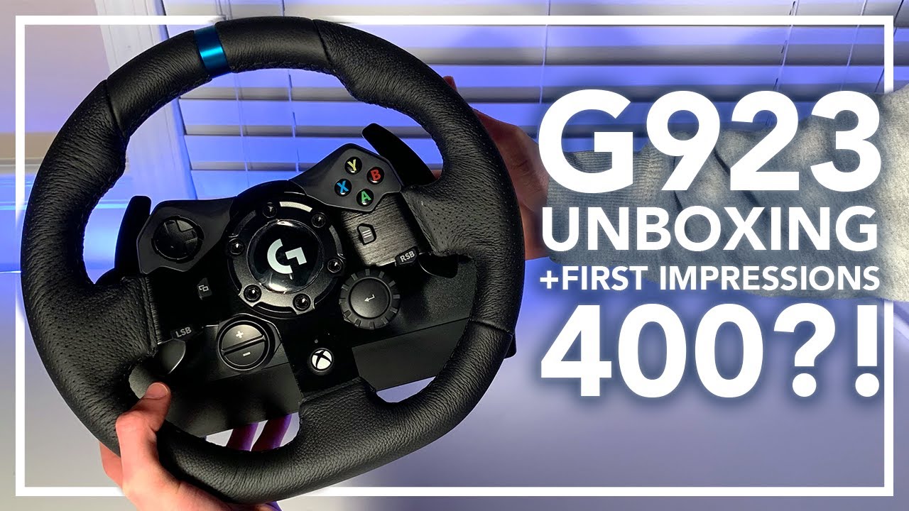 Logitech G923: распаковка и первые впечатления (400 долларов?!)