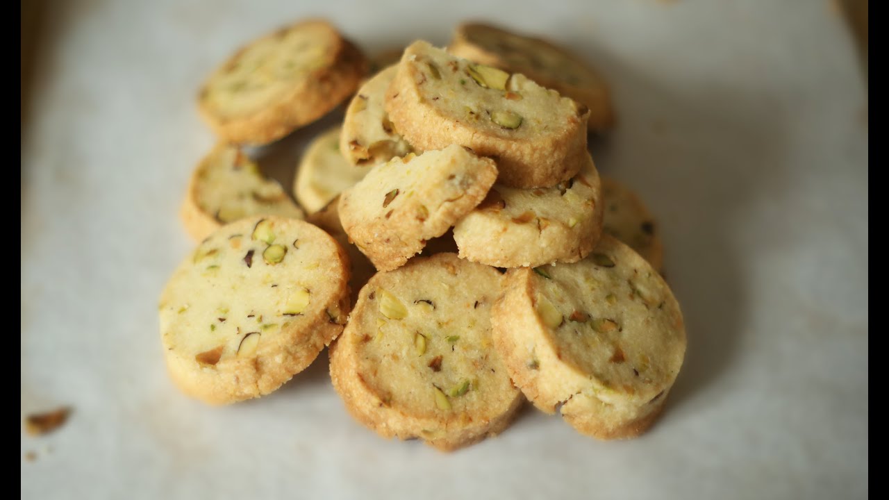 Pistachio and Lemon Simple Shortbread - Baking Building Blocks