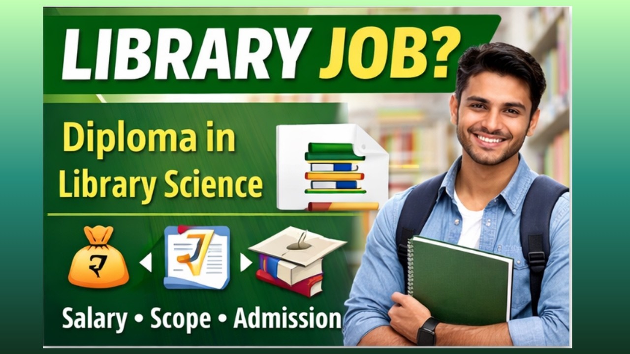 Library Job Kaise Milegi? Diploma in Library Science | Salary & Scope 206