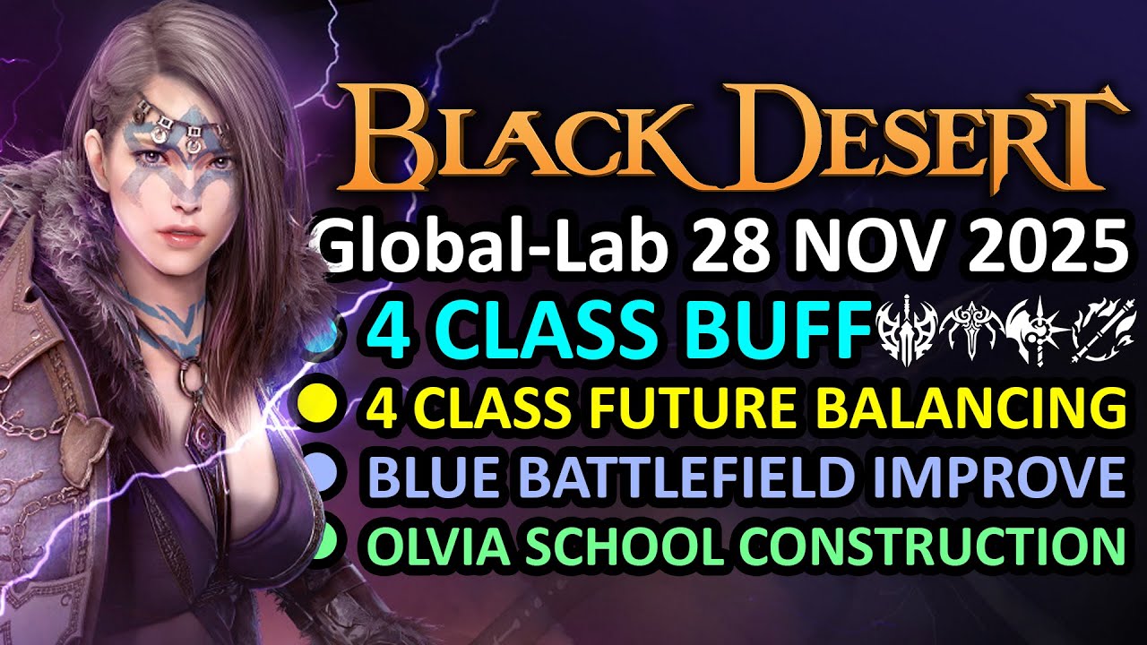 4 CLASS BUFF & UPCOMING 4 CLASS BALANCING, OLVIA SCHOOL (BDO Global Lab Update, 28 NOVEMBER 2025)