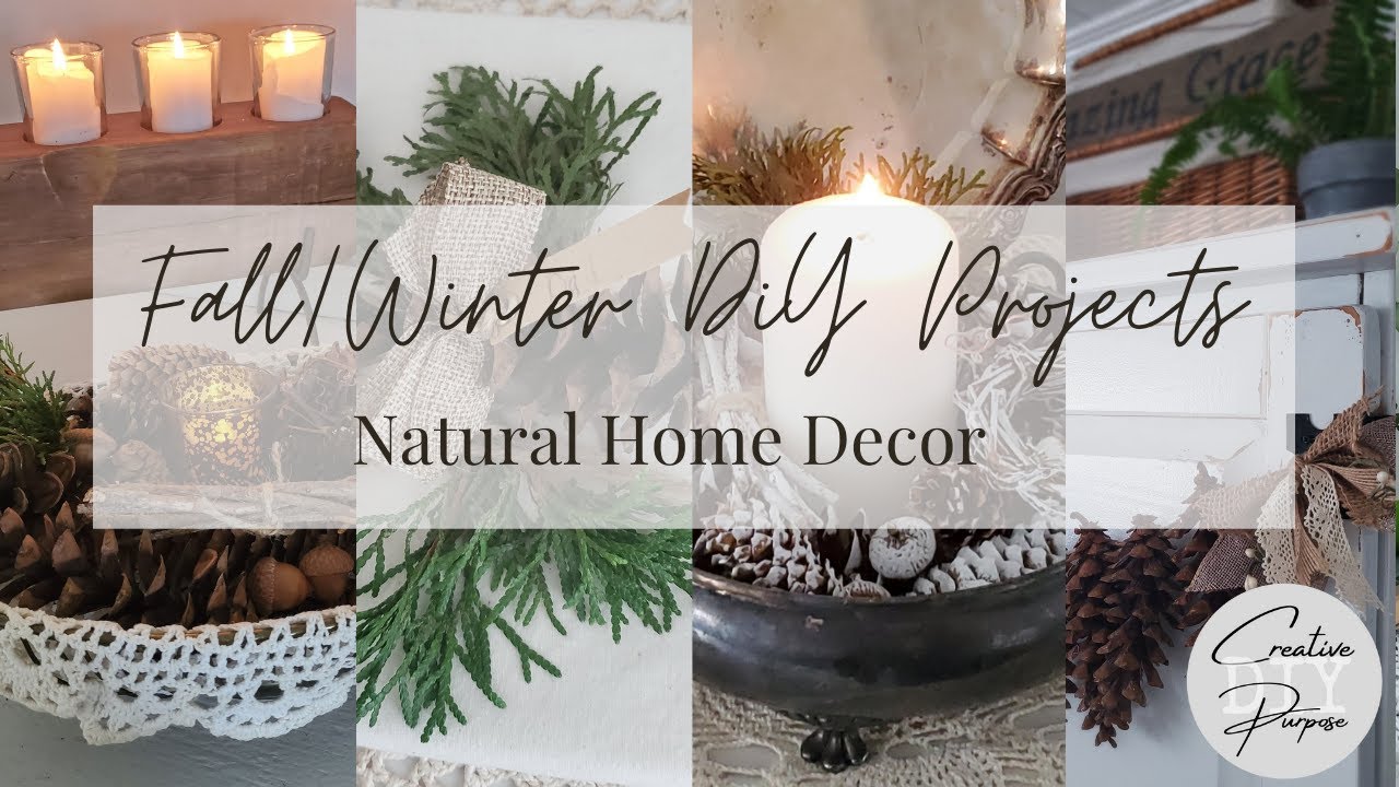 Pinecone Decor for FALL & WINTER | Natural DIY Projects