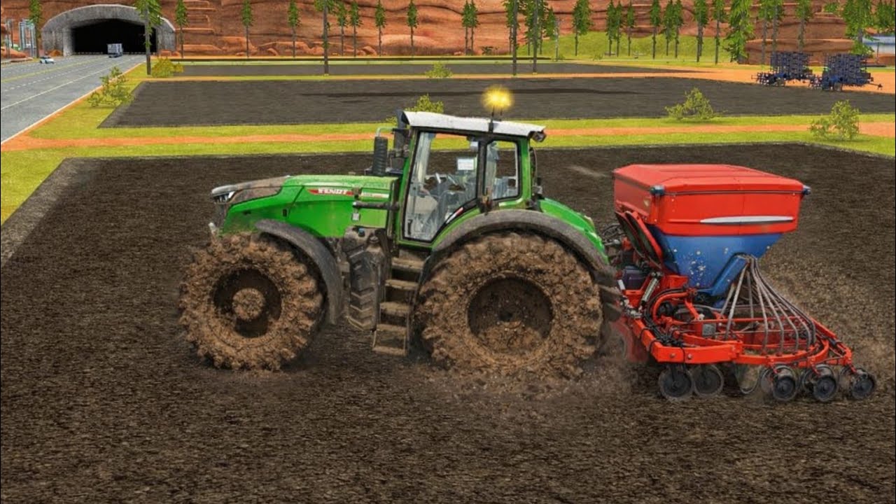 Fs 18 Multiplayer Sowing Wheat & Use Fertilizer Sprayer | Fs18 Android Gameplay : Timelapse 