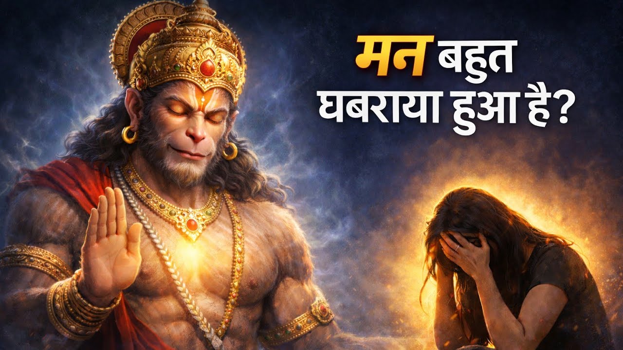 मन बहुत घबराया हुआ है? | Hanuman Mantra for Anxiety & Fear 