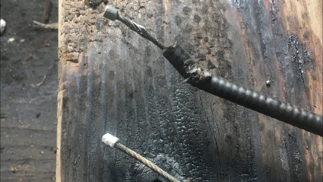 How to repair a choke cable with solder