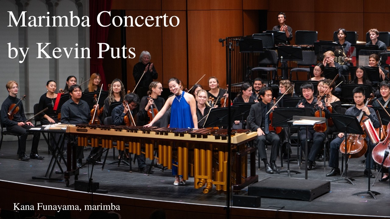 Kana Funayama 舩山花菜 - Marimba Concerto by Kevin Puts with Carl St. Clair and Thornton Symphony