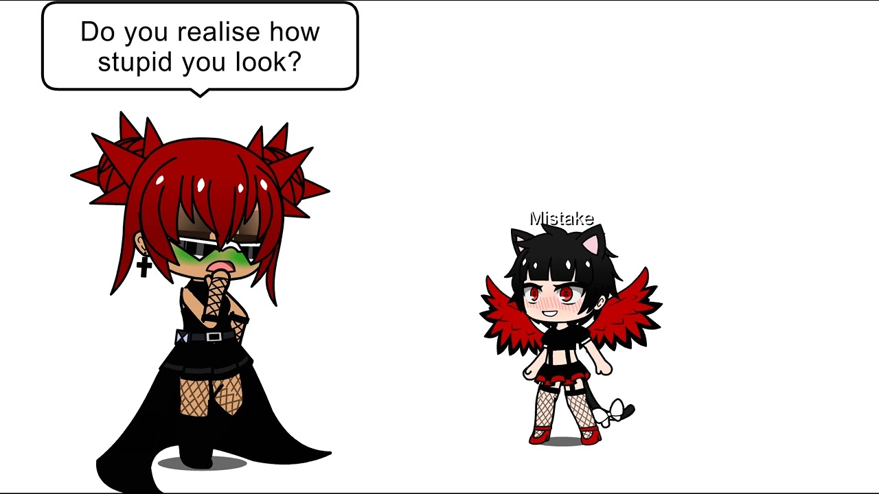 My OC's meet an UwU cat and it's bad boy bf (cringe)