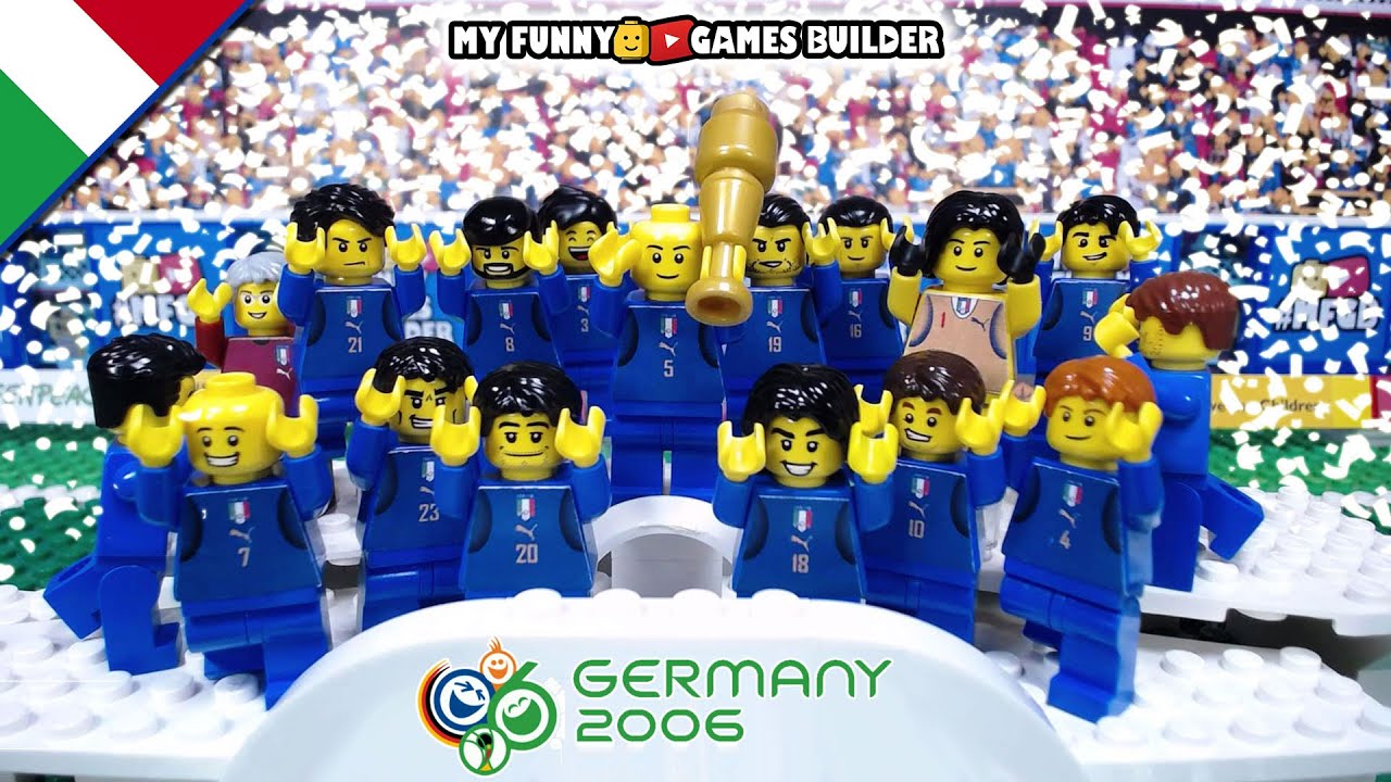 Italy World Cup Winner 2006 in Lego Football • Italia Campione del Mondo 2006