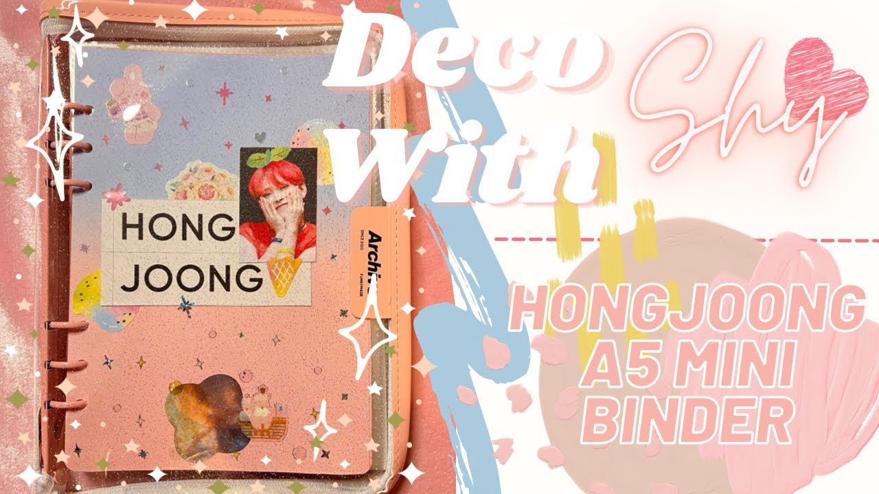 ⋆✰{Deco with Shy #1} Ateez Hongjoong A5 mini binder | Ateez collection tips ✰⋆