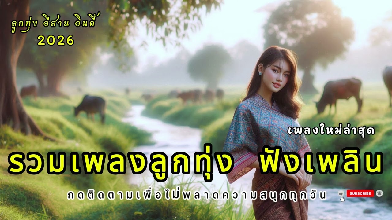 เพลงลูกทุ่งเพราะๆ 2026  คนไกลบ้าน ฟังเพลิน ฟังสบาย ในวันทำงาน เพลงใหม่ล่าสุด เติมกำลังใจ