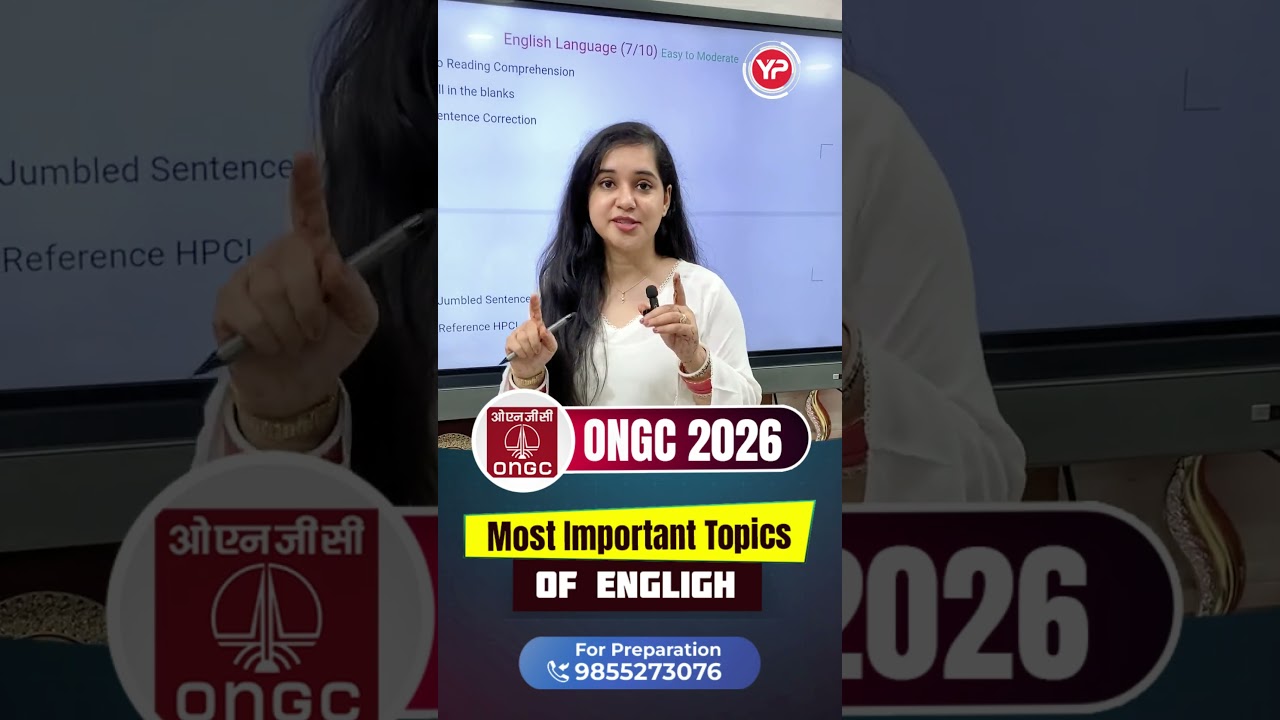 Most Important Topics of English | ONGC Graduate Trainee CBT Strategy 2026