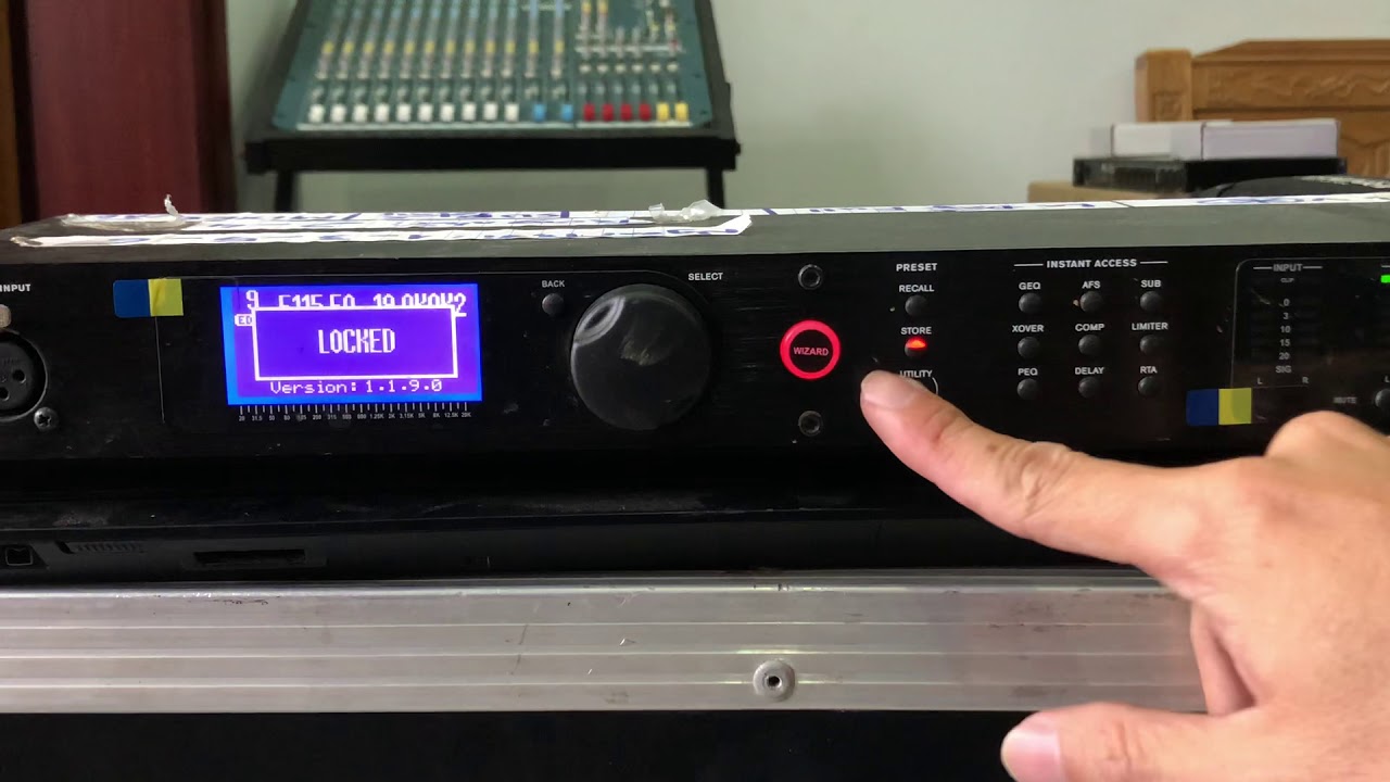HƯỚNG DẪN  DBX DRIVERACK PA2. LOCK( KHOÁ)/ UNLOCK(MỞ KHOÁ)