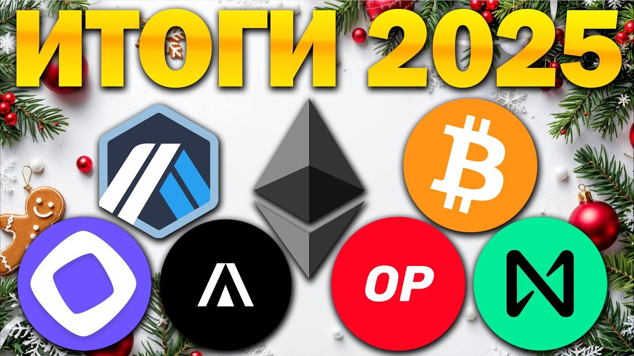 Итоги 2025 и прогнозы на 2026 год. Разбор монет: BTC ETH FLOW AVALON OP ARB NEAR MONAD