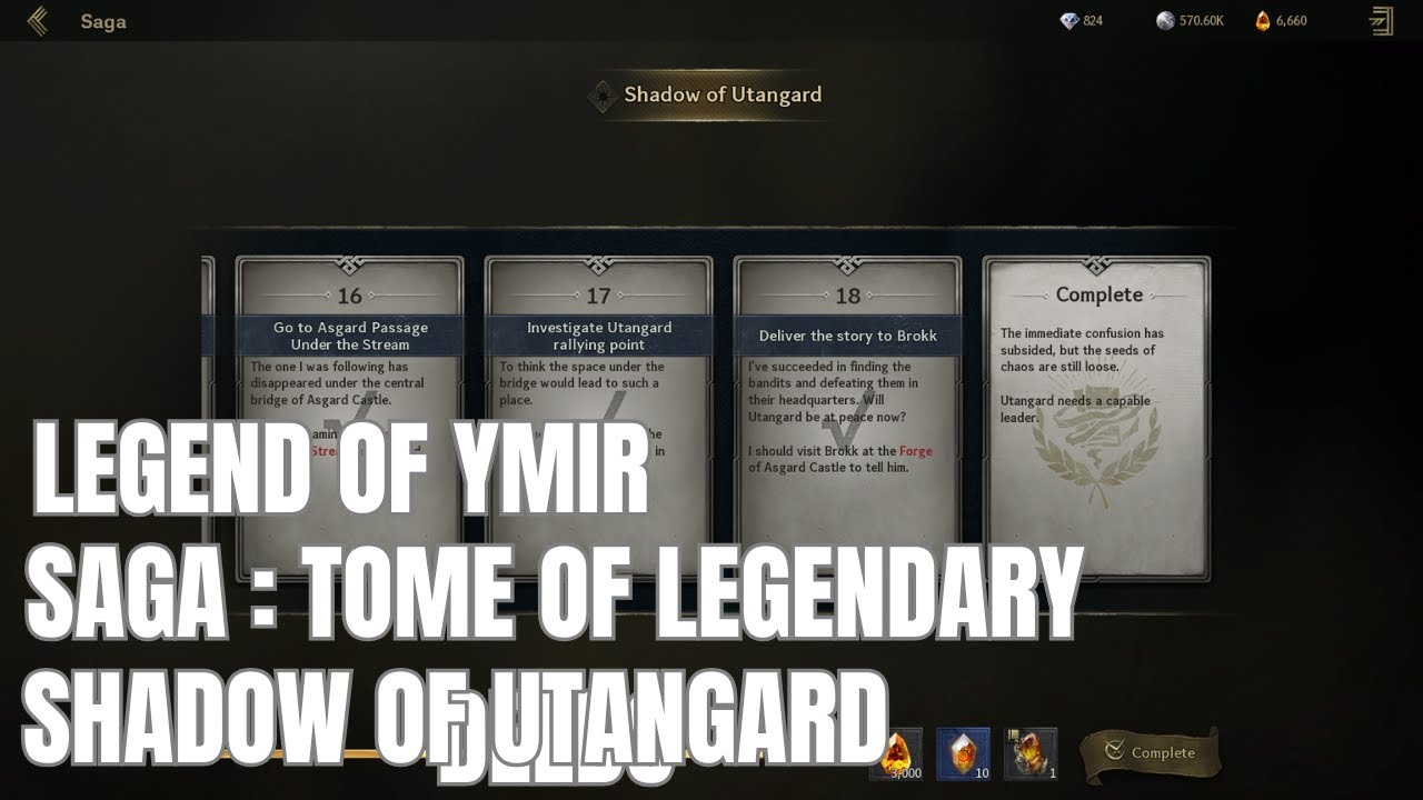 Legend of YMIR | SAGA: Tome of Legendary Deeds | Shadow Of Utangard | Tips & Guide