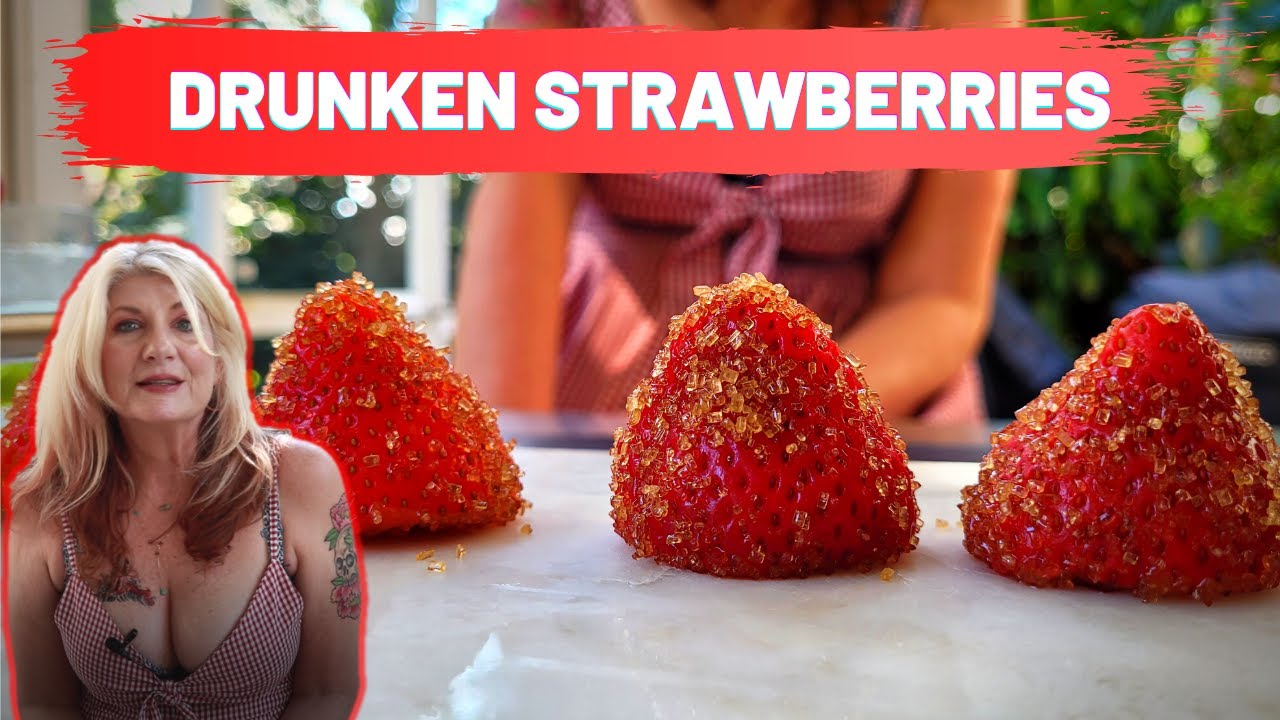 Drunken Strawberries | Champagne Strawberries Recipe