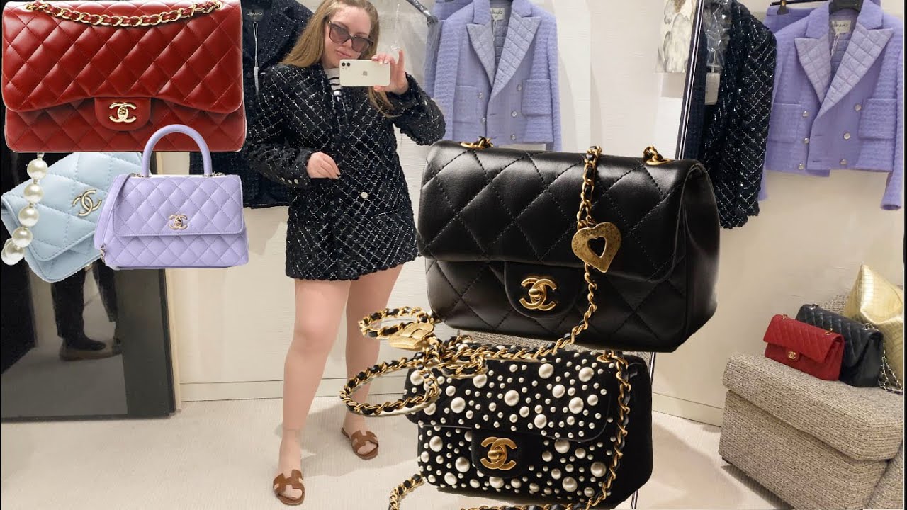 CHANEL LUXURY SHOPPING VLOG - Chanel Classic Flap + Seasonal Bags Try On + RTW & More! FULL TOUR