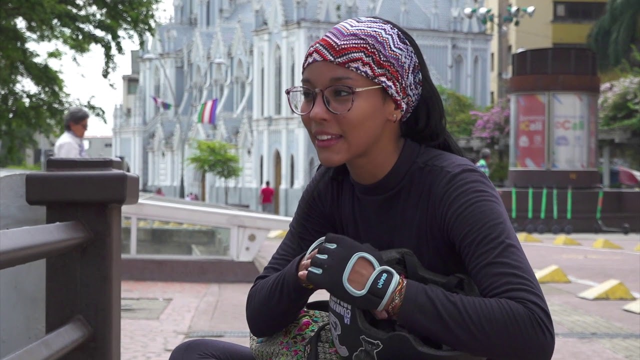 Tatiana Ramirez, Recorrido en bici - TR Verde - Tiempo Real, Marca Tu Generación - Cali, Colombia