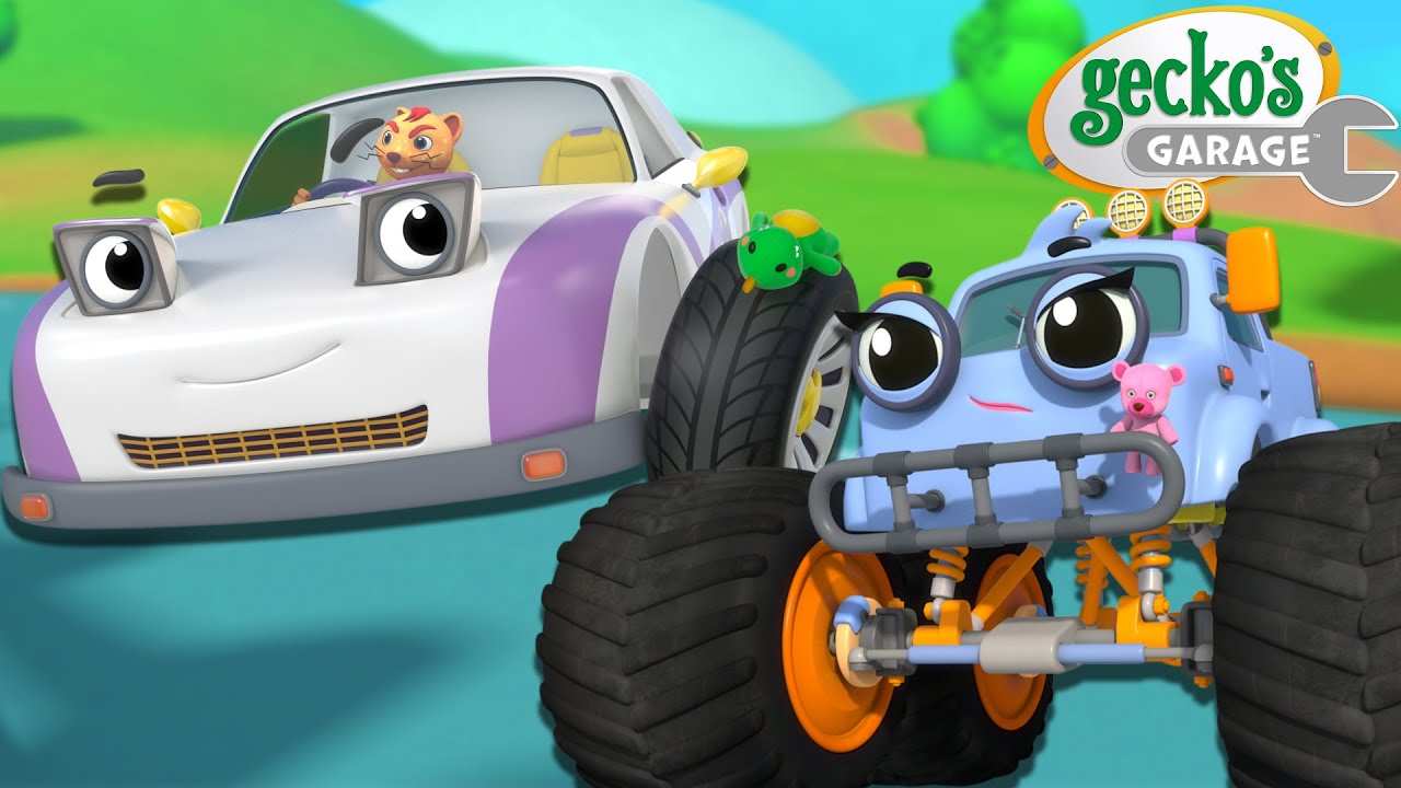 Teddy Bear Race! | Gecko's Garage | Trucks For Children | Cartoons For Kids