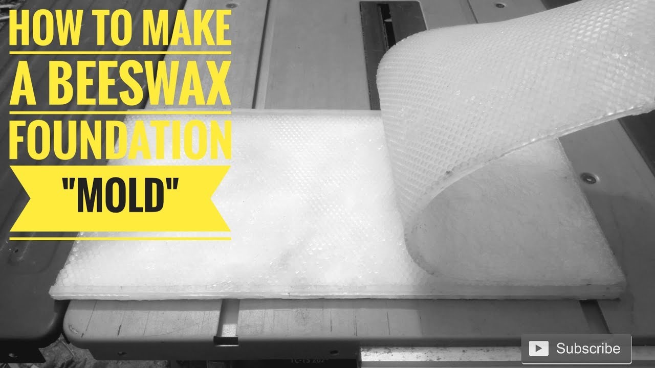 🌎 How to make a beeswax foundation 