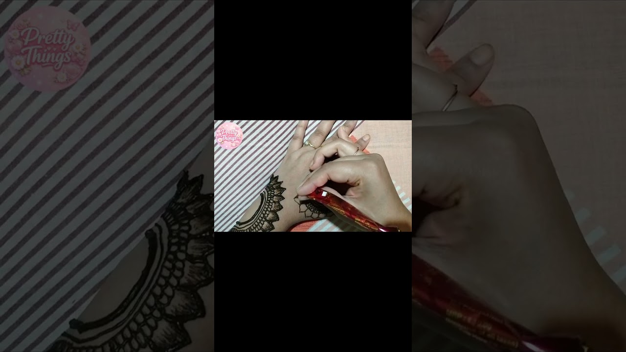 Step-by-step mehendi design tutorial 🌿Easy, elegant & beginner friendly| #mehendidesign #heenadesign