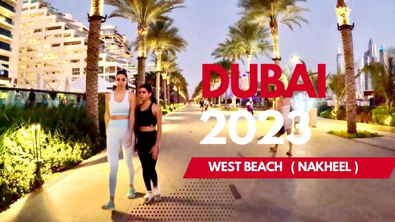 Dubai🇦🇪 Nakheel West Beach 🏝️ Walking