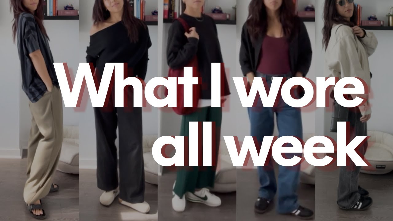 Documenting&nbsp;What I Wore This Week&nbsp;| Casual Work From Home Outfit Ideas