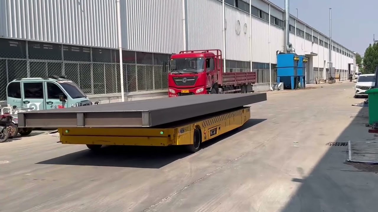 Electric Flatbed Transfer Cart Operation & Performance Test