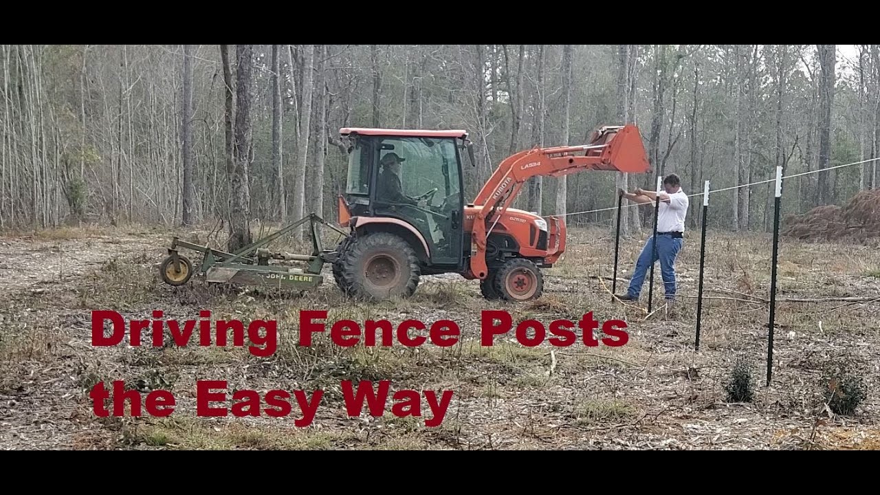 Driving Fence Posts into the Ground