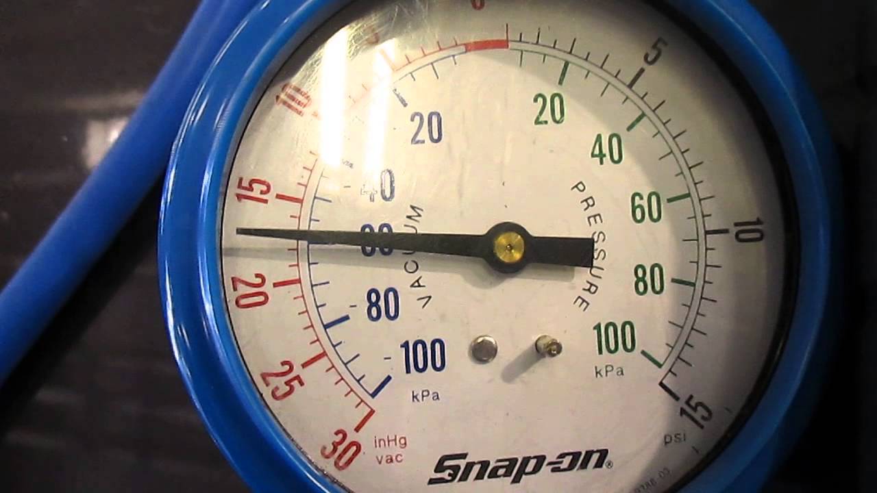 Map (absolute values) and Vacuum gauge readings relate