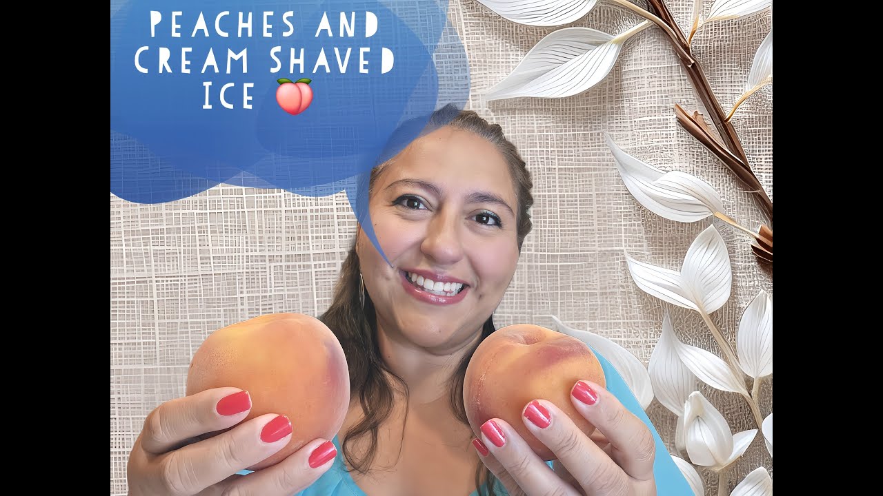Perfect Peaches and Cream Shaved Ice 🍑 