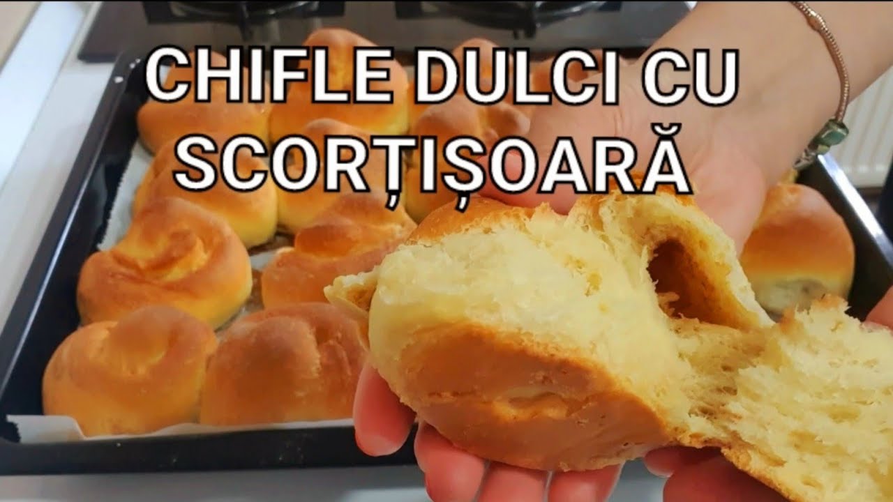 CHIFLE DULCI CU SCORȚIȘOARĂ (CINAMON ROLLS)