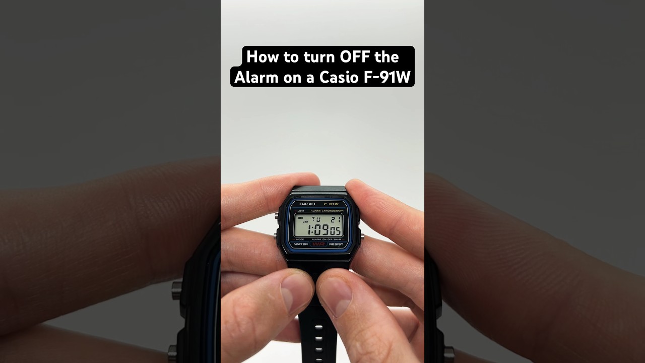 How to turn OFF the Alarm on a Casio F-91W #casiof91w