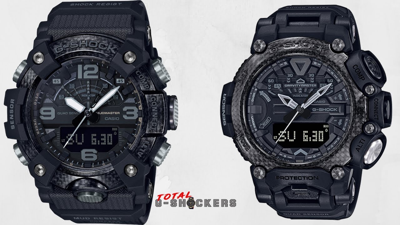 Casio G-Shock Master of G GGB100-1B Mudmaster vs G-Shock All-Black GRB200-1B Gravitymaster