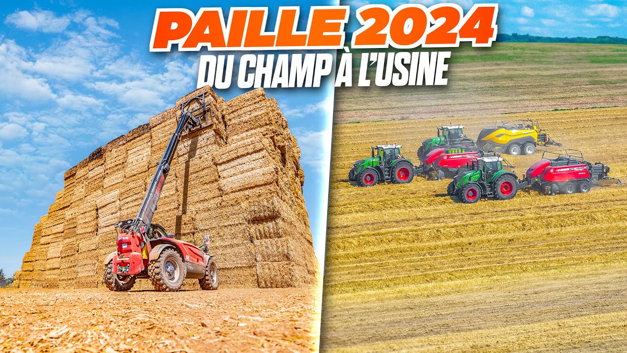 TRIPLE A LA PAILLE 2024 - DU PRESSAGE AU GRANULÉS CHEZ GRIMAULT PAILLE ET FOURRAGE