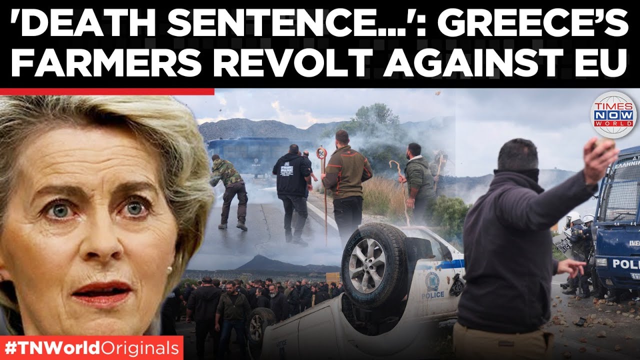 ANTI-EU Greek Farmers Revolt: Farmers Choke Larissa Roads, Highways Over EU Payments