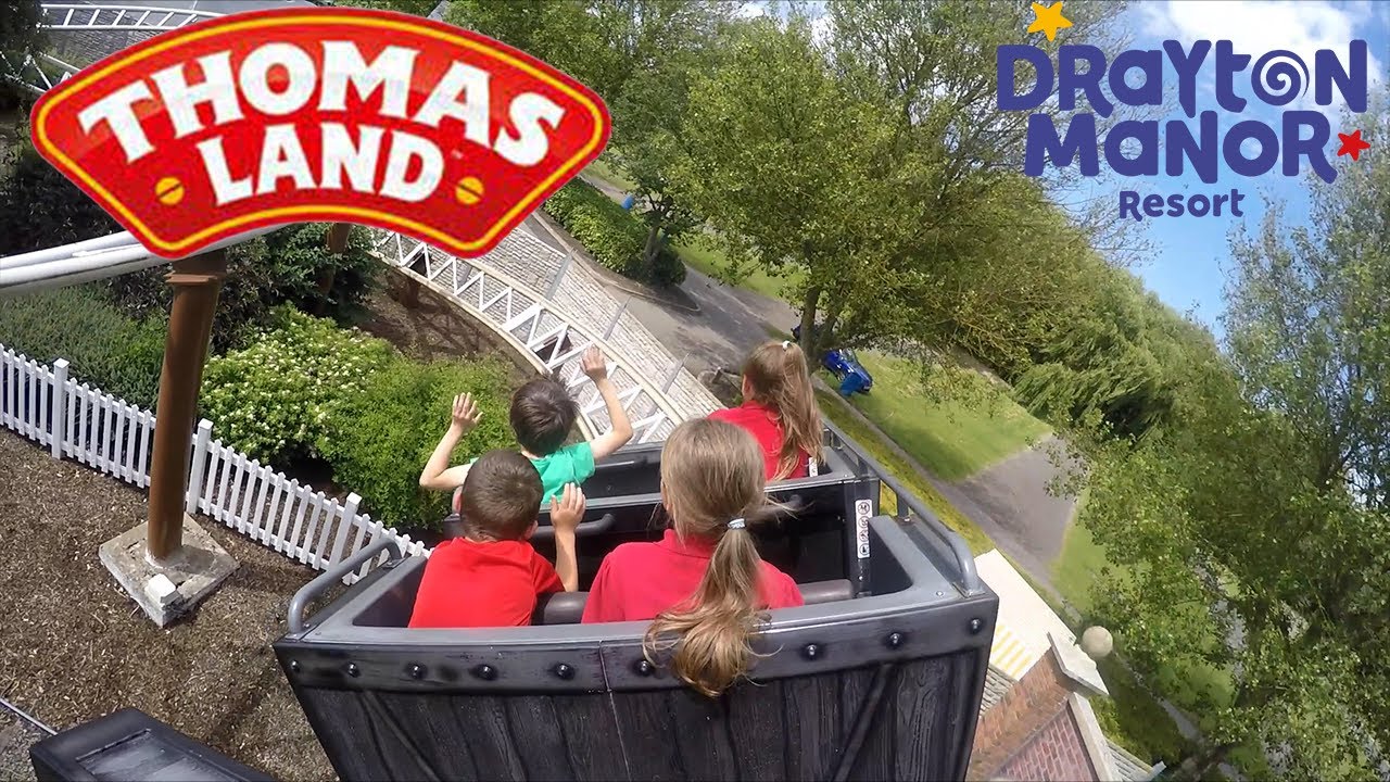 Troublesome Trucks Runaway Roller Coaster On Ride POV - Drayton Manor Resort - Home of Thomas Land