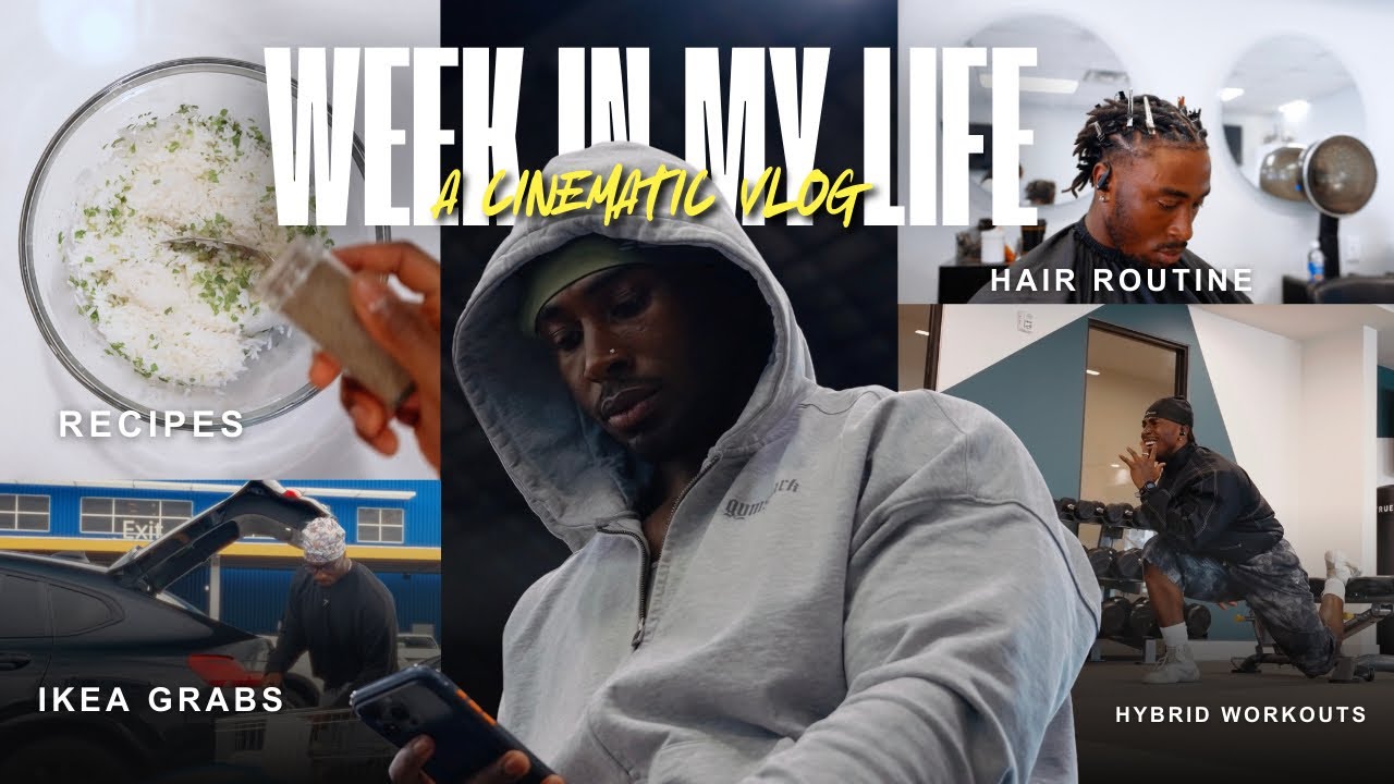 WEEK IN MY LIFE| HYBRID ROUTINE| ATHLETIC WORKOUTS, RECIPES, FULL WORKOUT SPLIT, IKEA GRABS,
