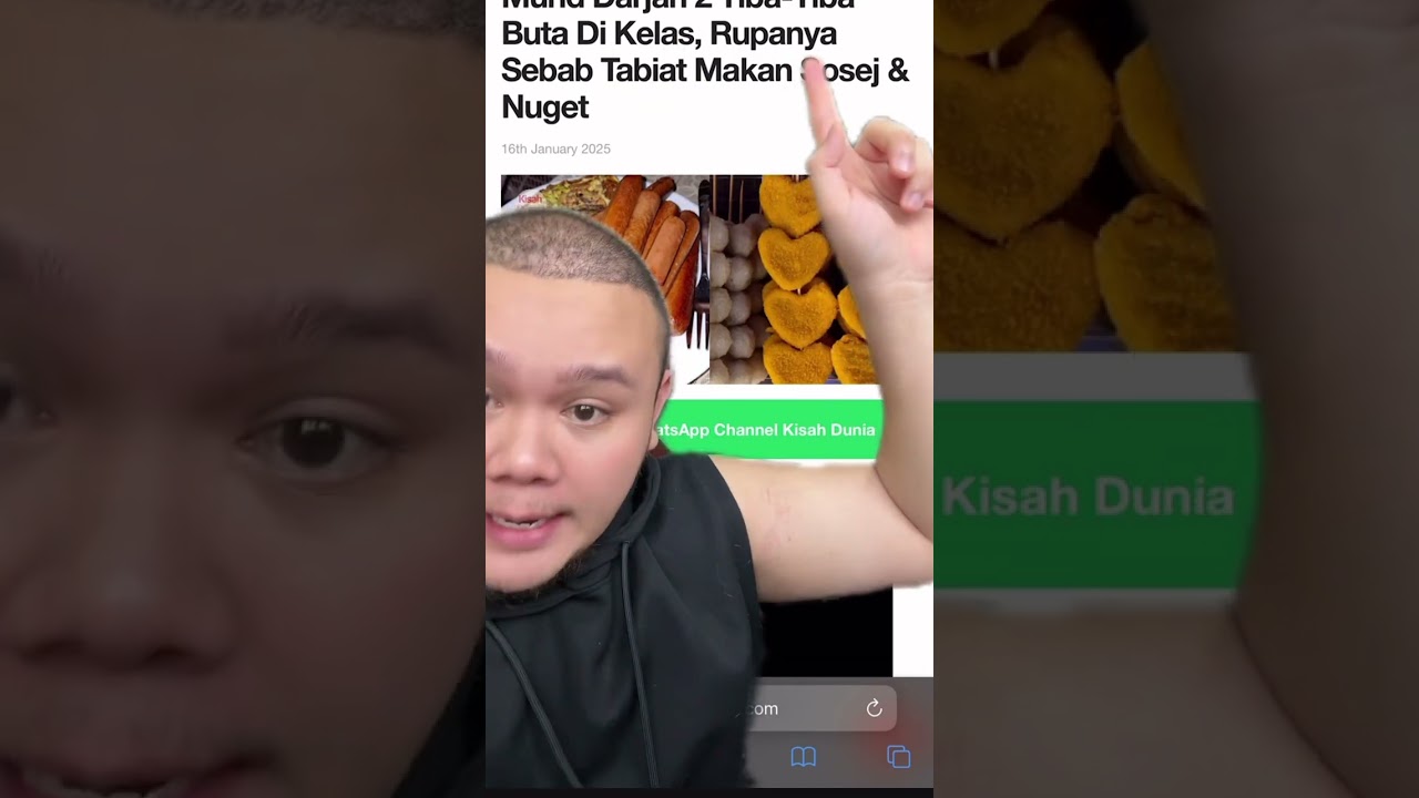 MAKAN NUGGET, SOSEJ SAMPAI MATA BUTA..? JADI DEKAT BUDAK DARJAH DUA…