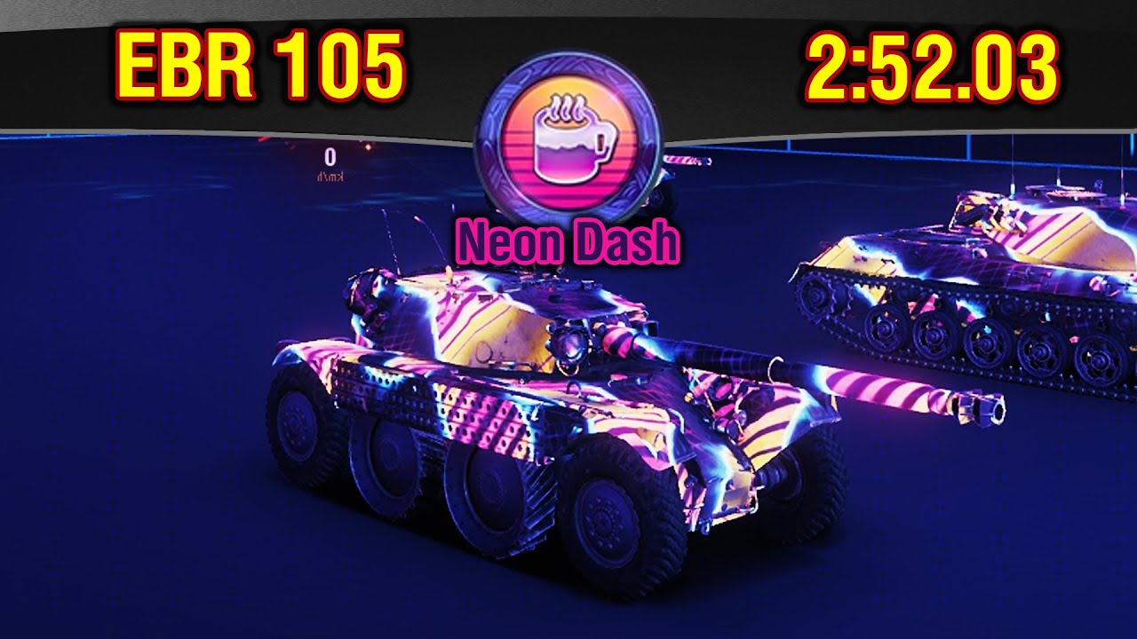 World of Tanks || NEON DASH - First Place - EBR 105 Victory 2