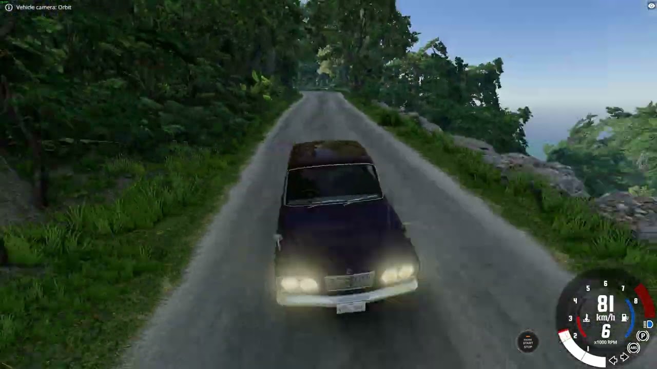 Sporty Ibishu Miramar Driving On Jungle Rock Island