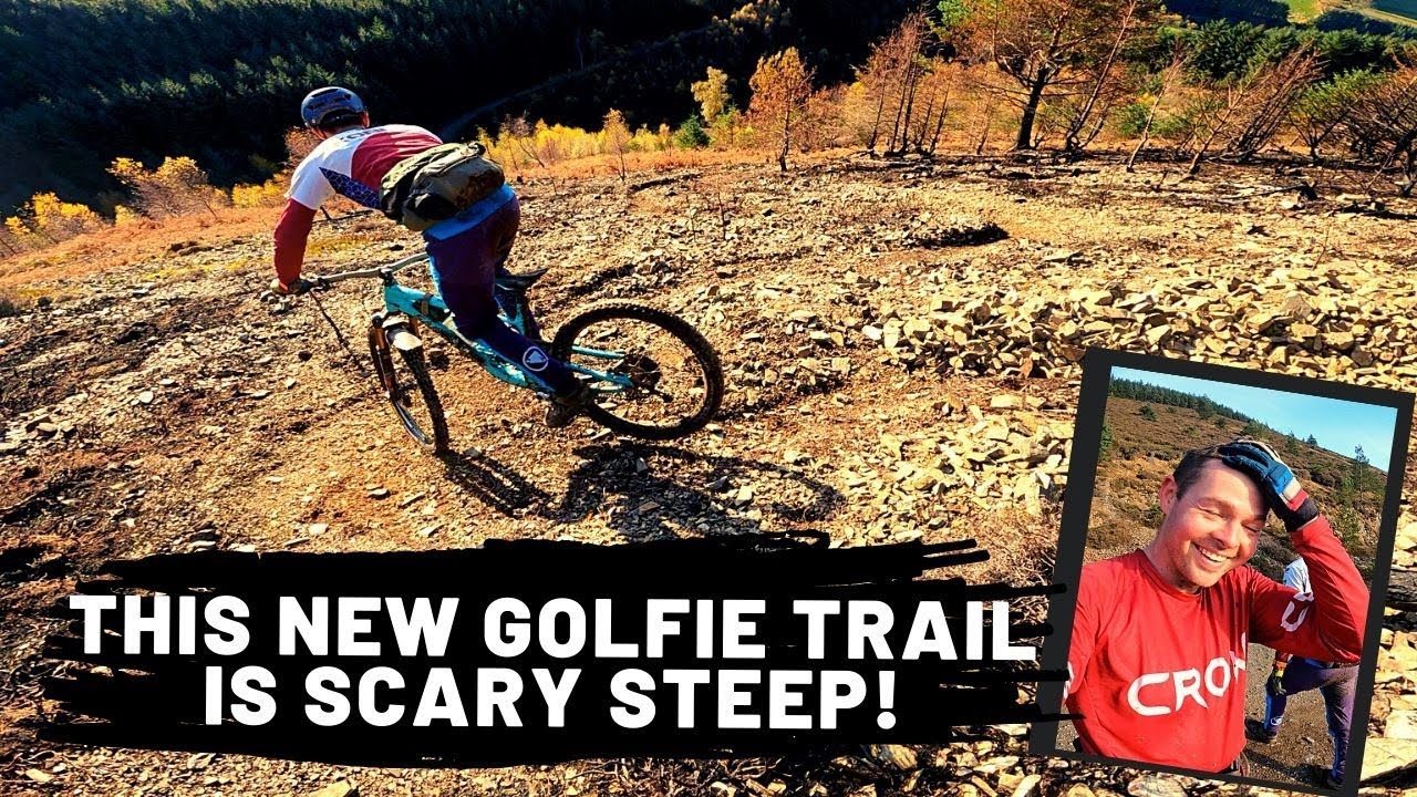 Golfie has a new MTB Trail and it's MAD STEEP !! | Innerleithen, Scotland