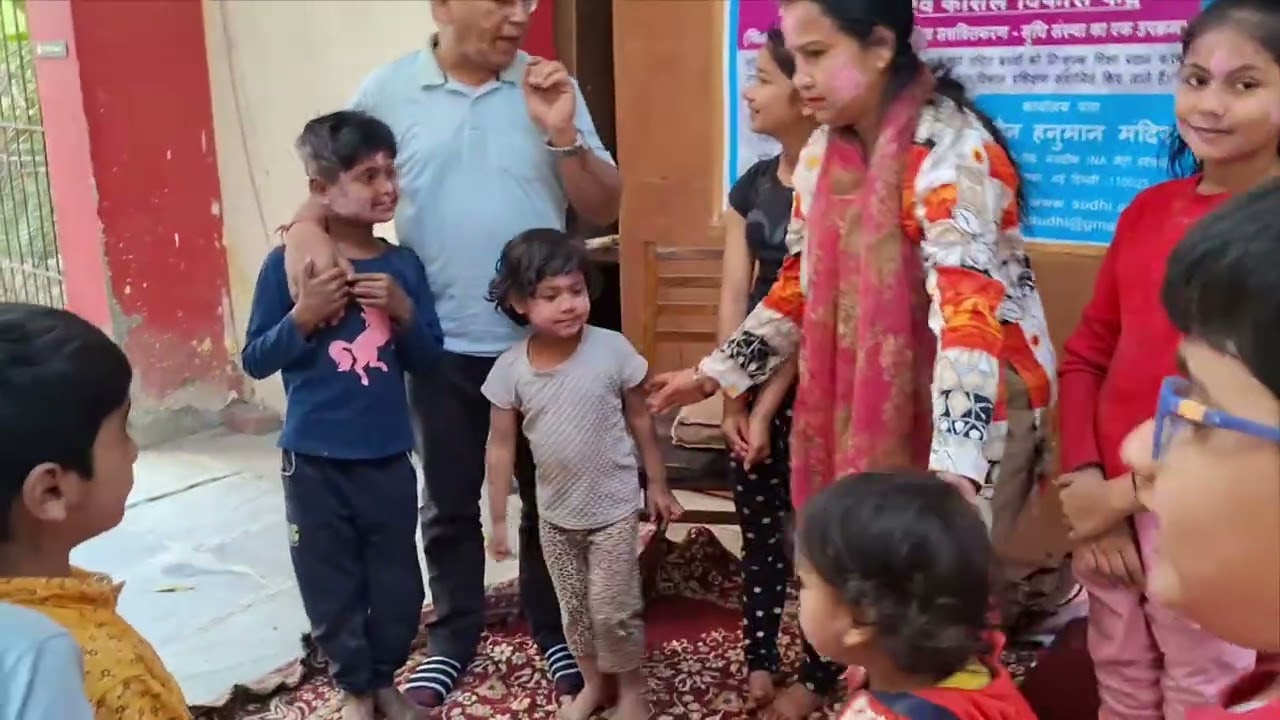 ||2March को Sudhi Foundation (NGO)से Sir ji बच्चो के संग होली खेलने आए 🙏🪷Happy Holi🪷🙏