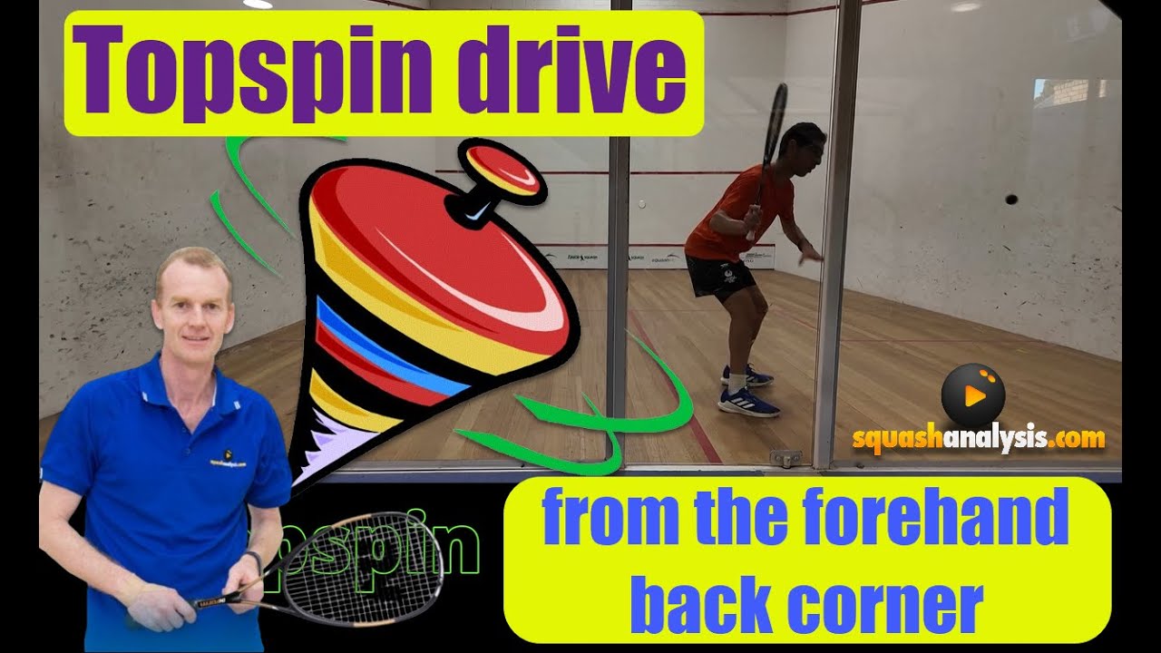 Squash forehand Topspin drive