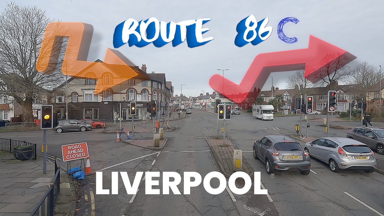 Liverpool. Bus Ride 🚌 Route 86C - Full Bus Journey / CHILDWALL Hope University - LiverpoolONE 📽